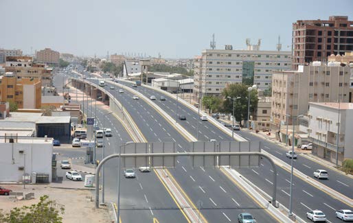 Bridge and Underpass of Prince Majed Road with Old Mecca Road – Jeddah