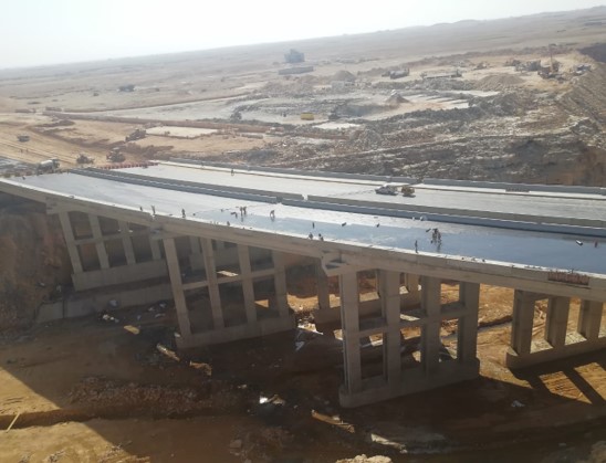 Construction Bridge at Imam Moslim with Wadi Baqra – Riyadh