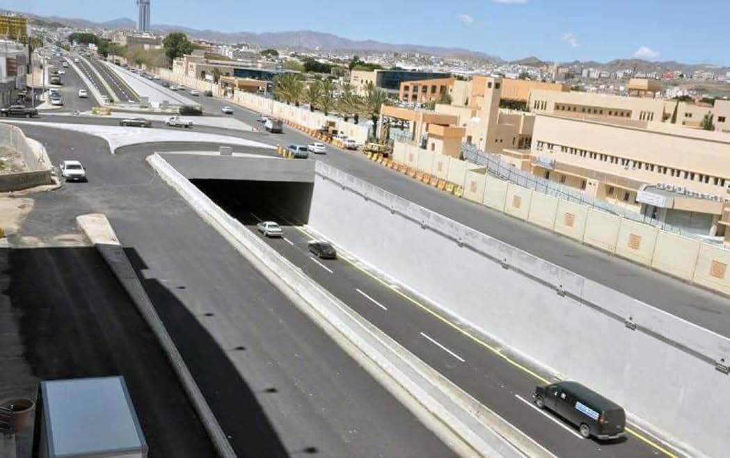 Underpass of King Khaled Rd with Prince Mansour Hospital Road