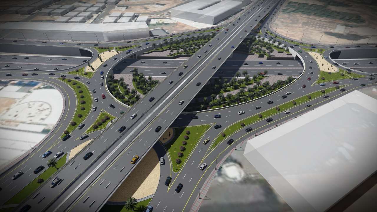 Construction of the King Abdulaziz Road intersection with King Abdullah bin Abdulaziz Road (Two Stages) – Madinah