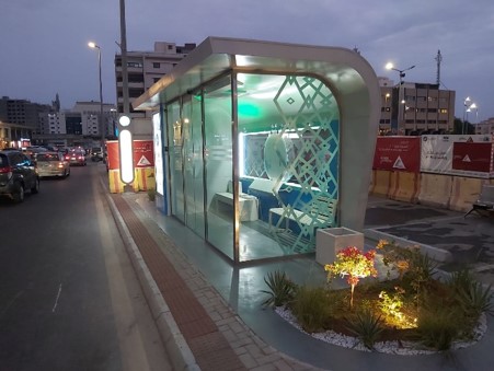 Construction of bus stops for the current network of public transport buses in Jeddah