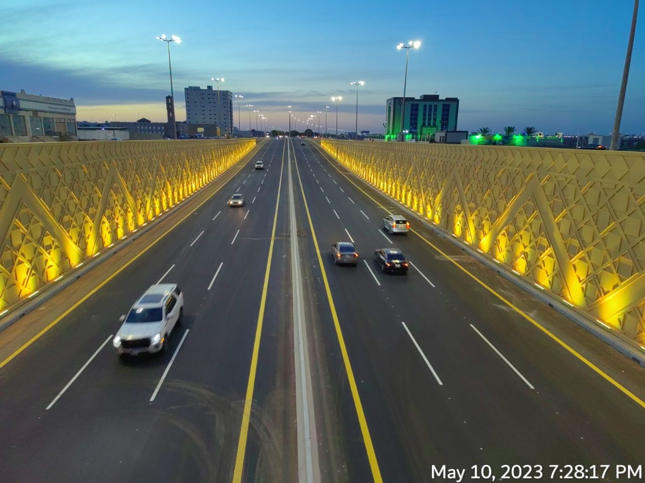 The completion construction of the tunnel King Khalid Road with King Fahd Road in Tabuk